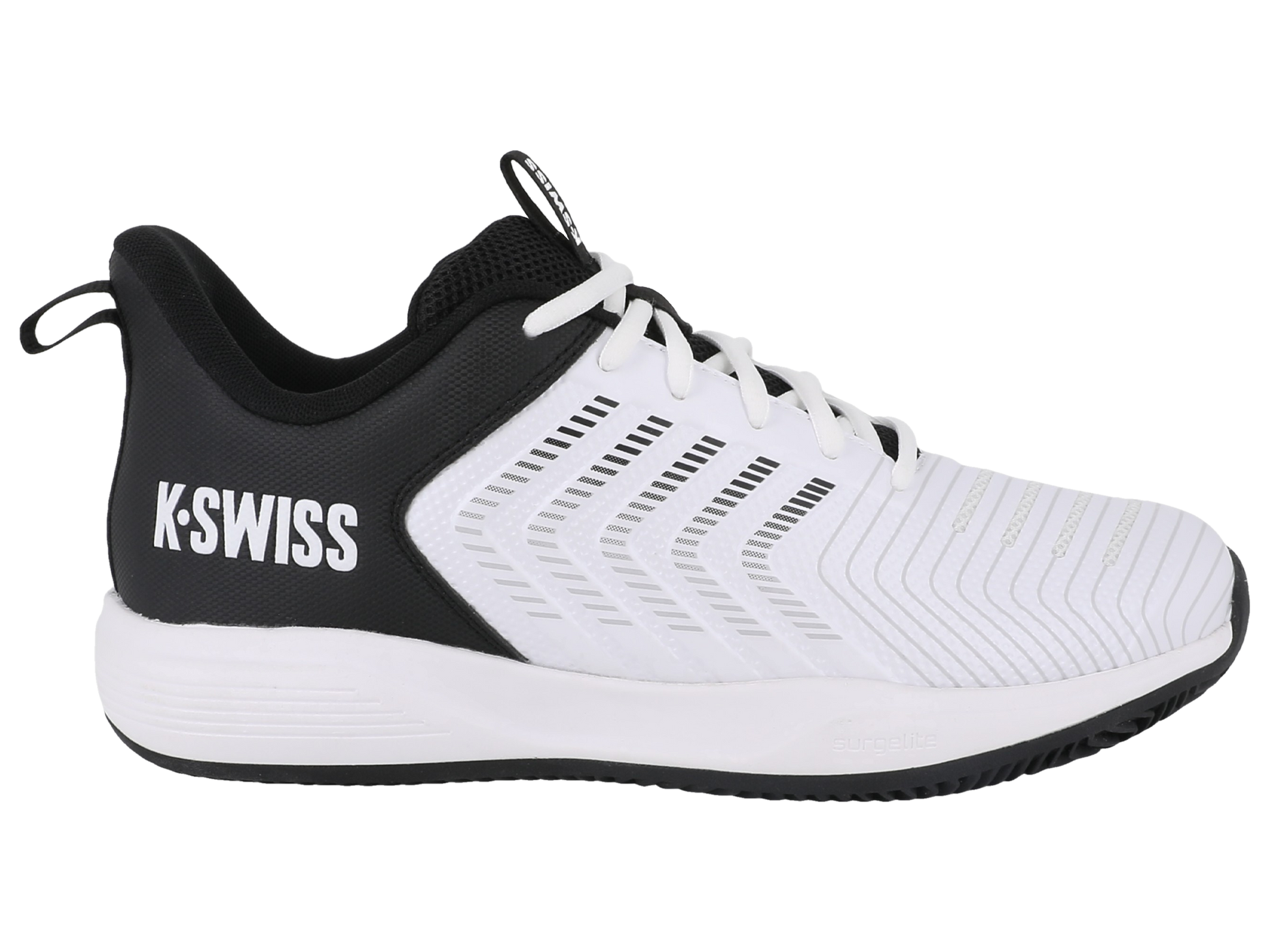K-Swiss Ultrashot Light Clay White/Black - main product shot