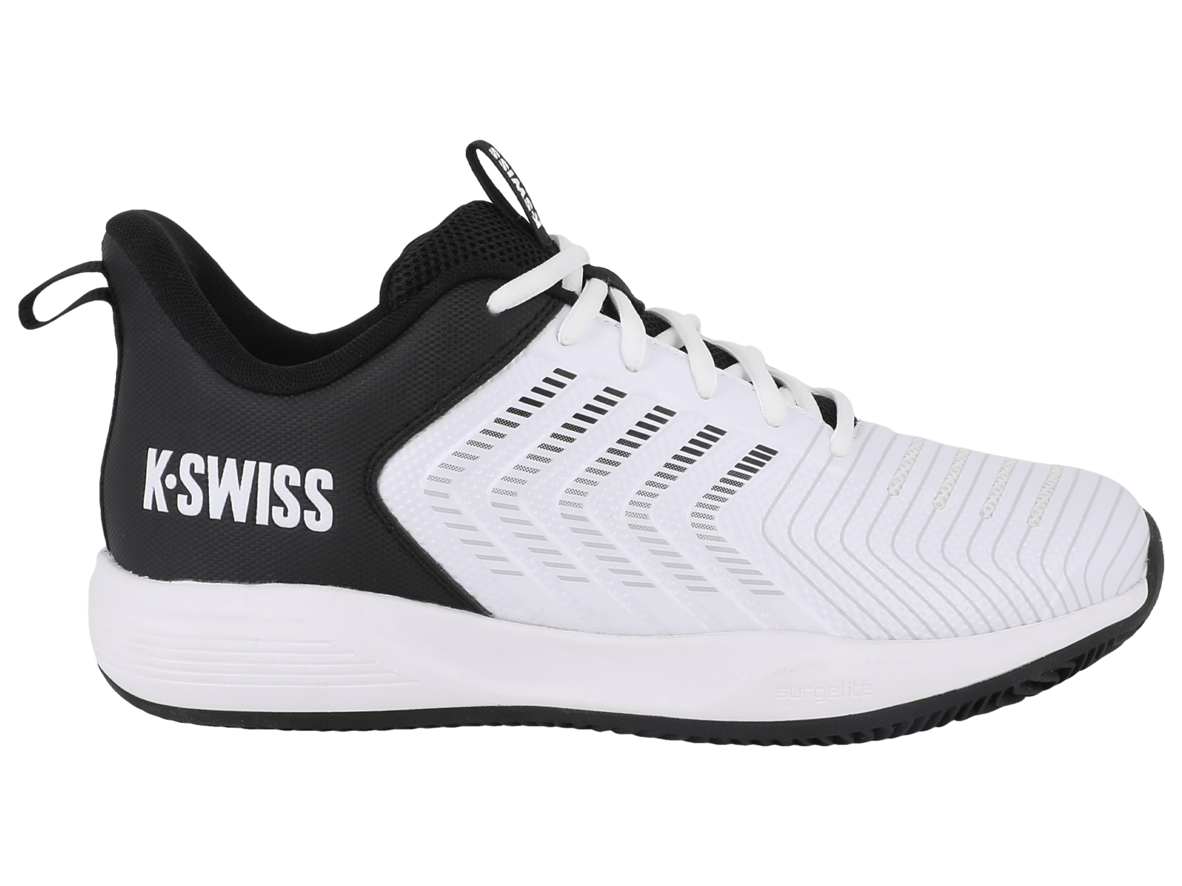 K-Swiss Ultrashot Light Clay White/Black - main product shot