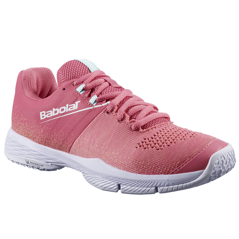 Babolat Padel Shoes Sensa Women Rose - three quarter view