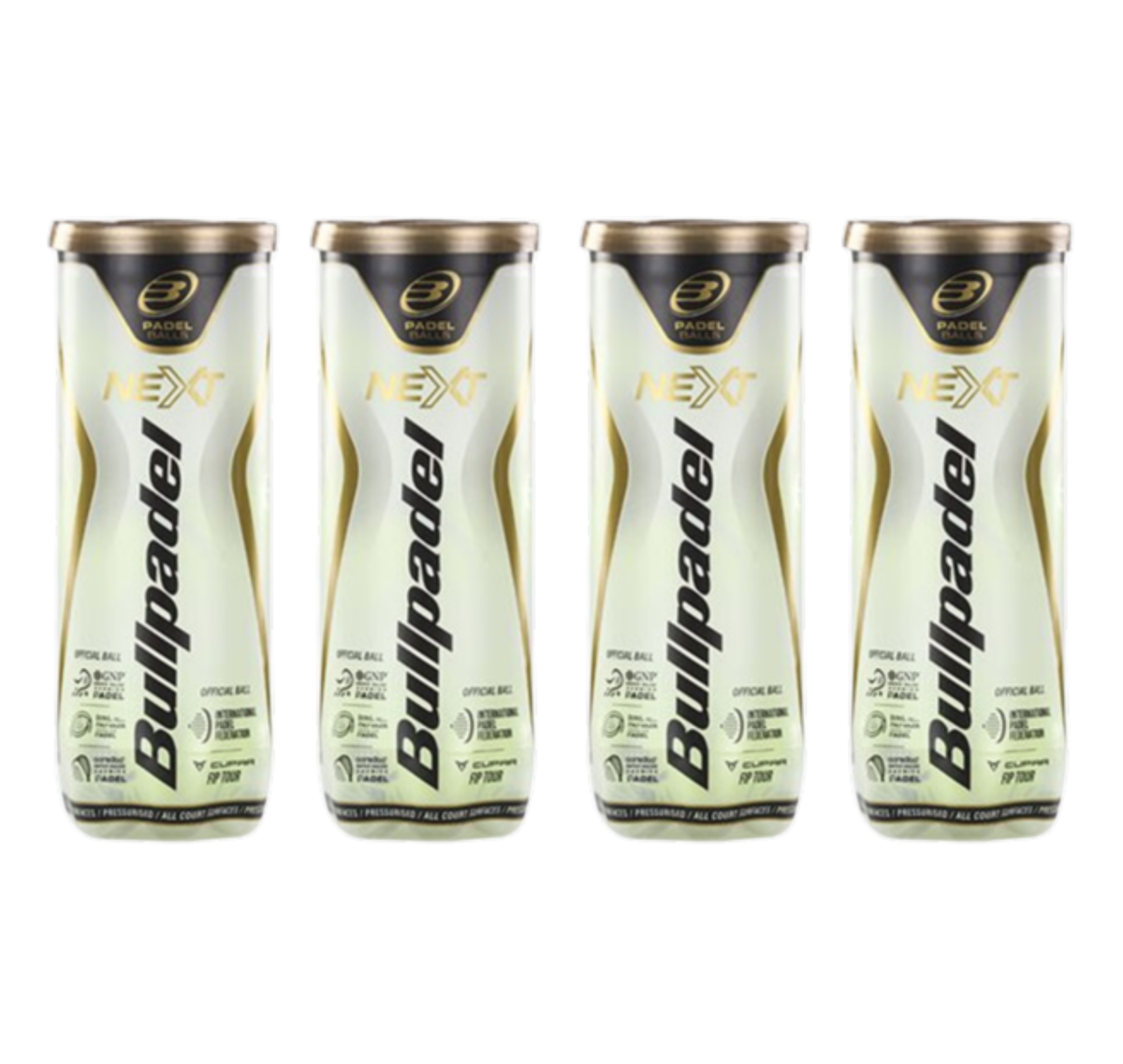 Bullpadel Next FIP Padel Balls Dozen (4 tubes)