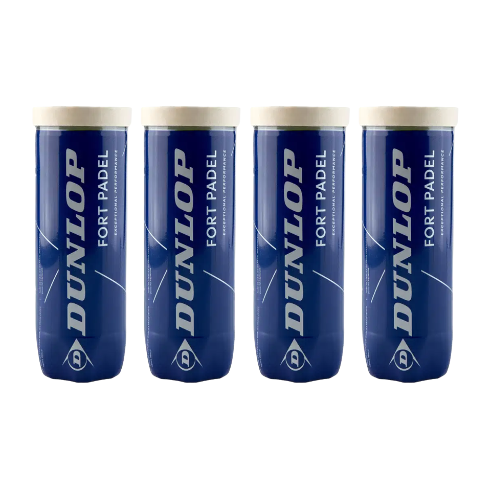 Dunlop Fort Padel Balls Dozen (4 tubes)