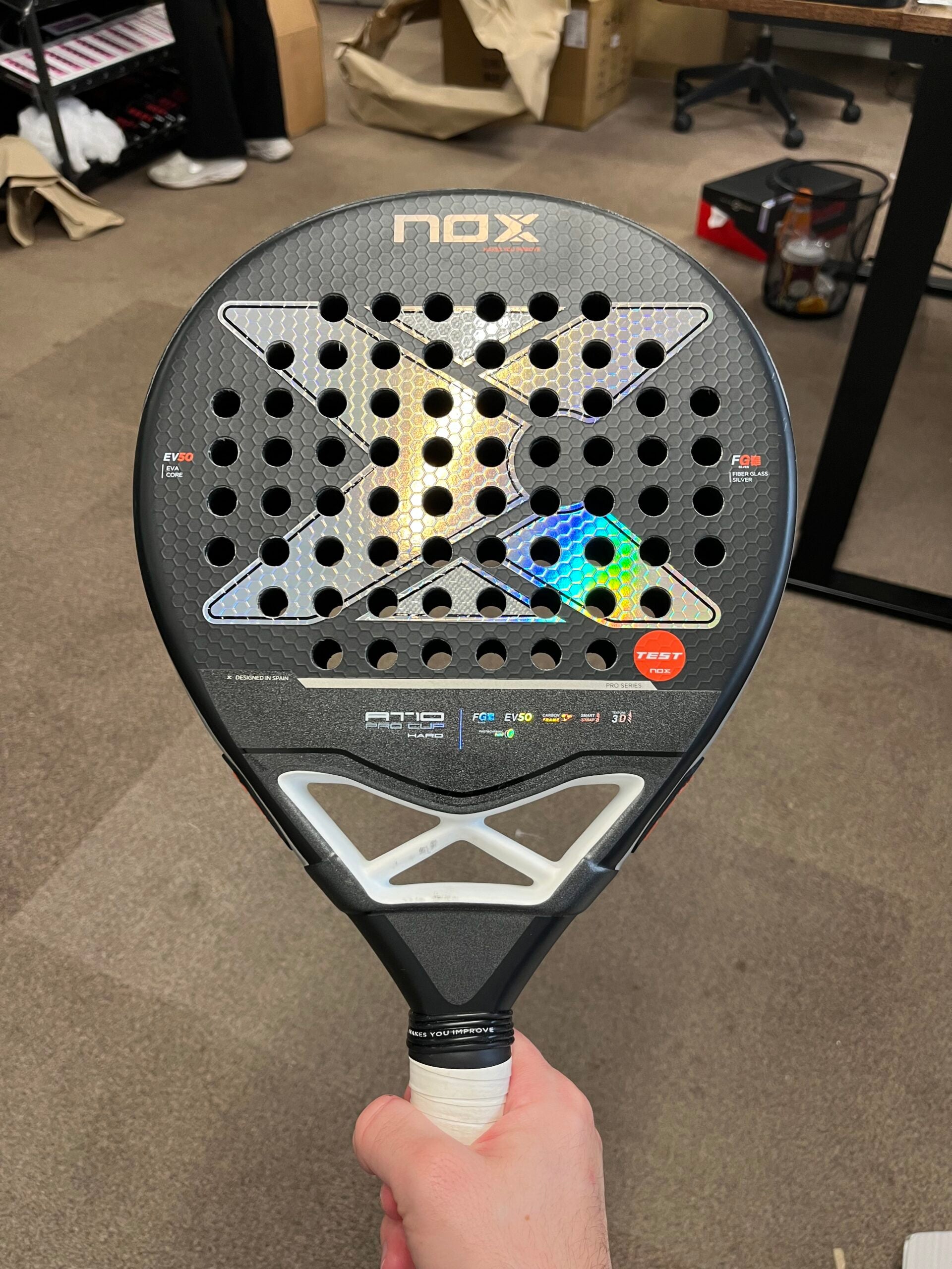 Pro Cup Hard tester with racket protector