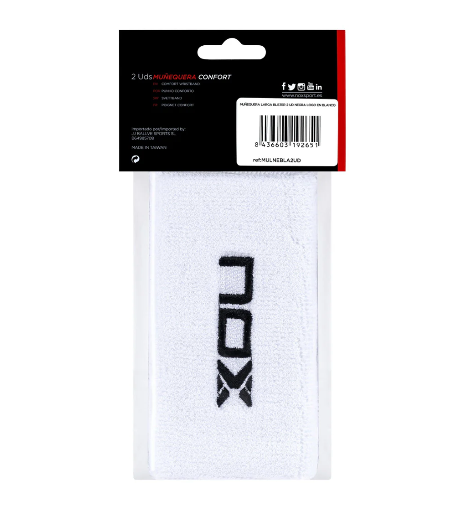 NOX Sport Wristbands White