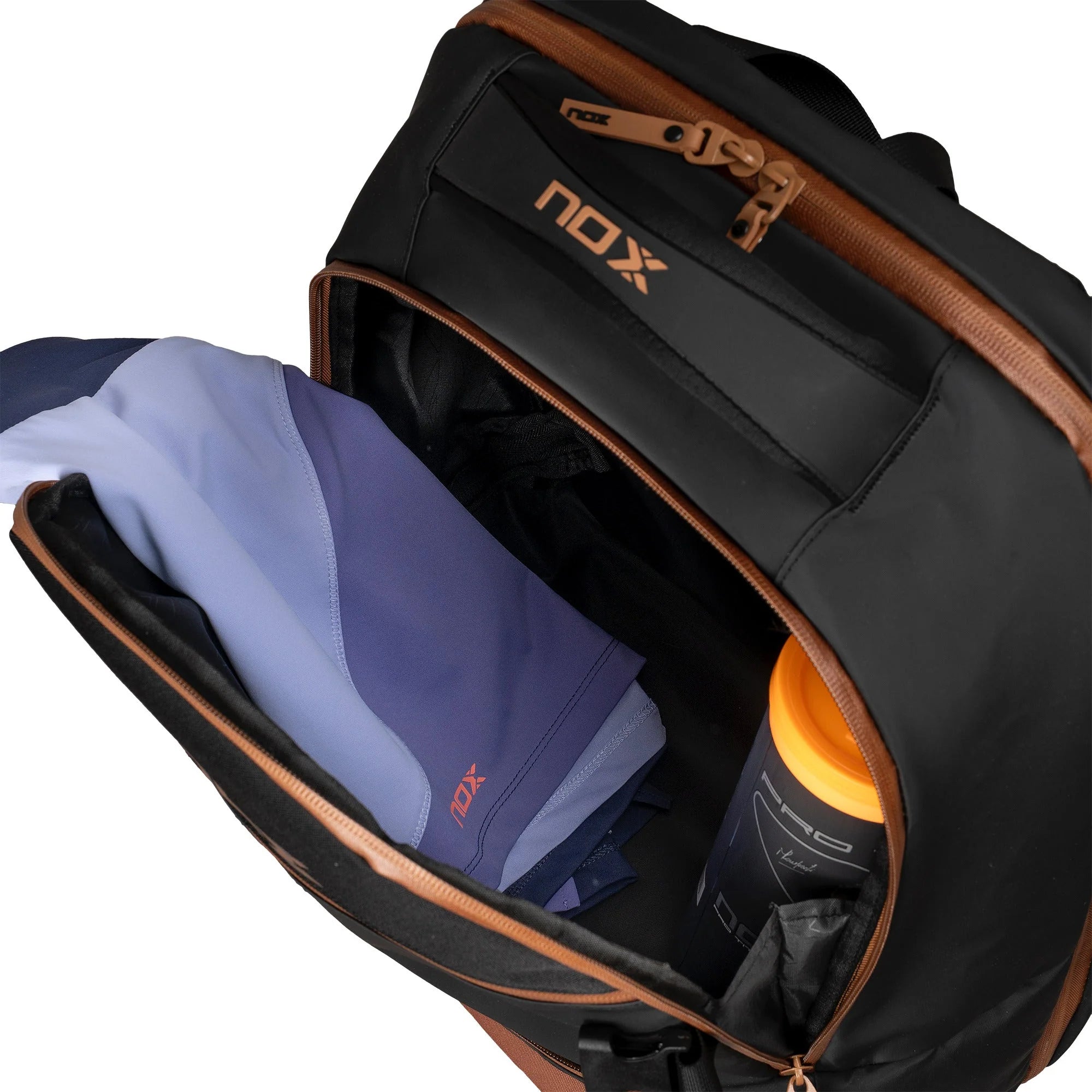 Nox Luxury Open Series Padel Backpack Black/Brown
