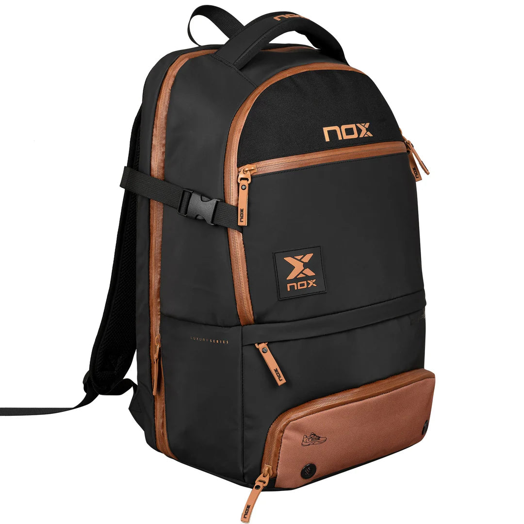 Nox Luxury Open Series Padel Backpack Black/Brown