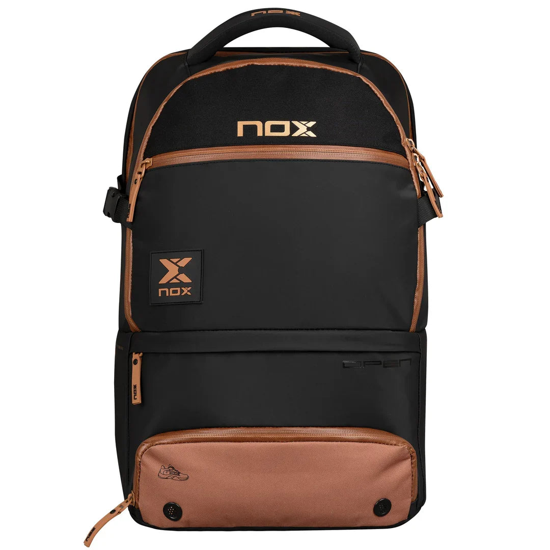 Nox Luxury Open Series Padel Backpack Black/Brown