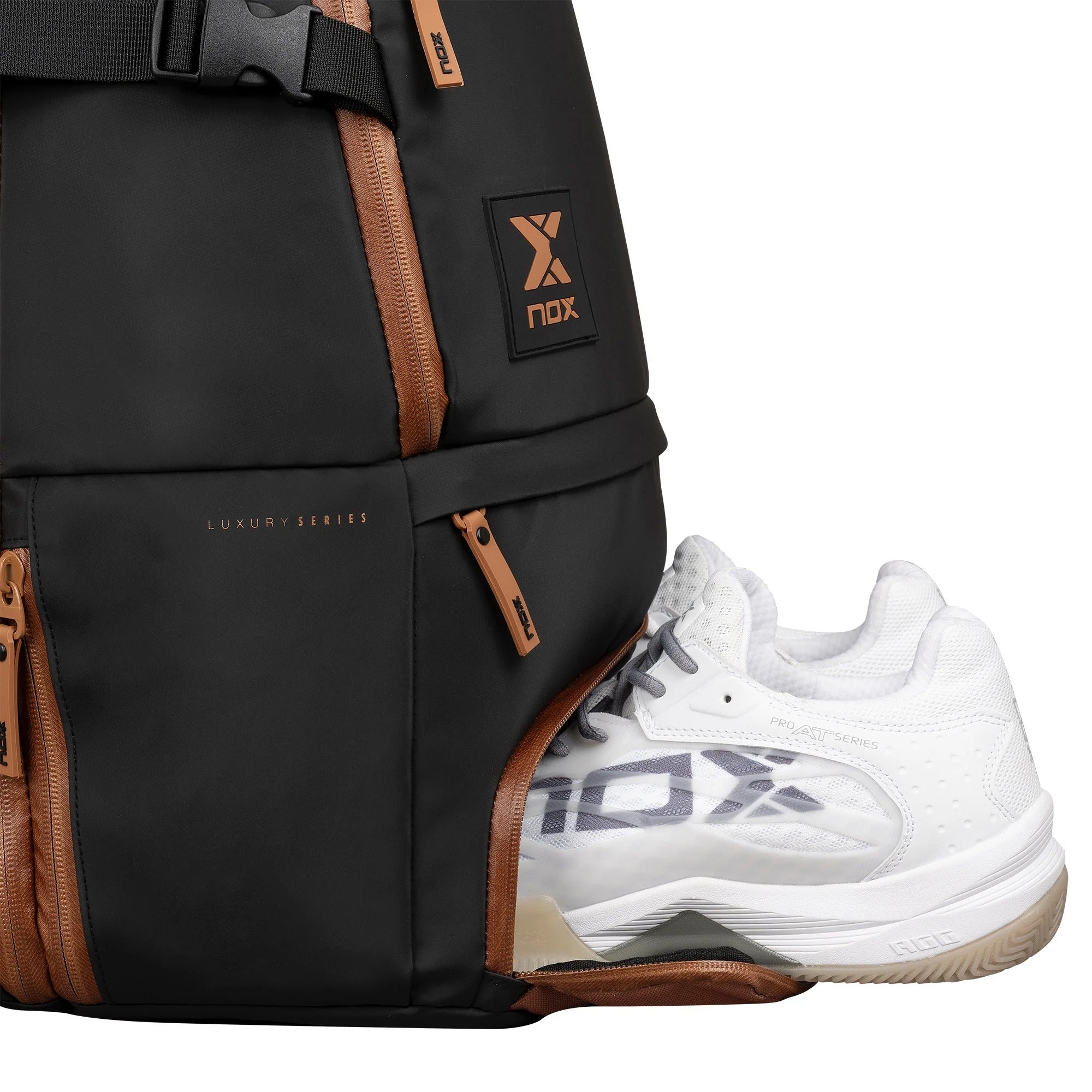 Nox Luxury Open Series Padel Backpack Black/Brown