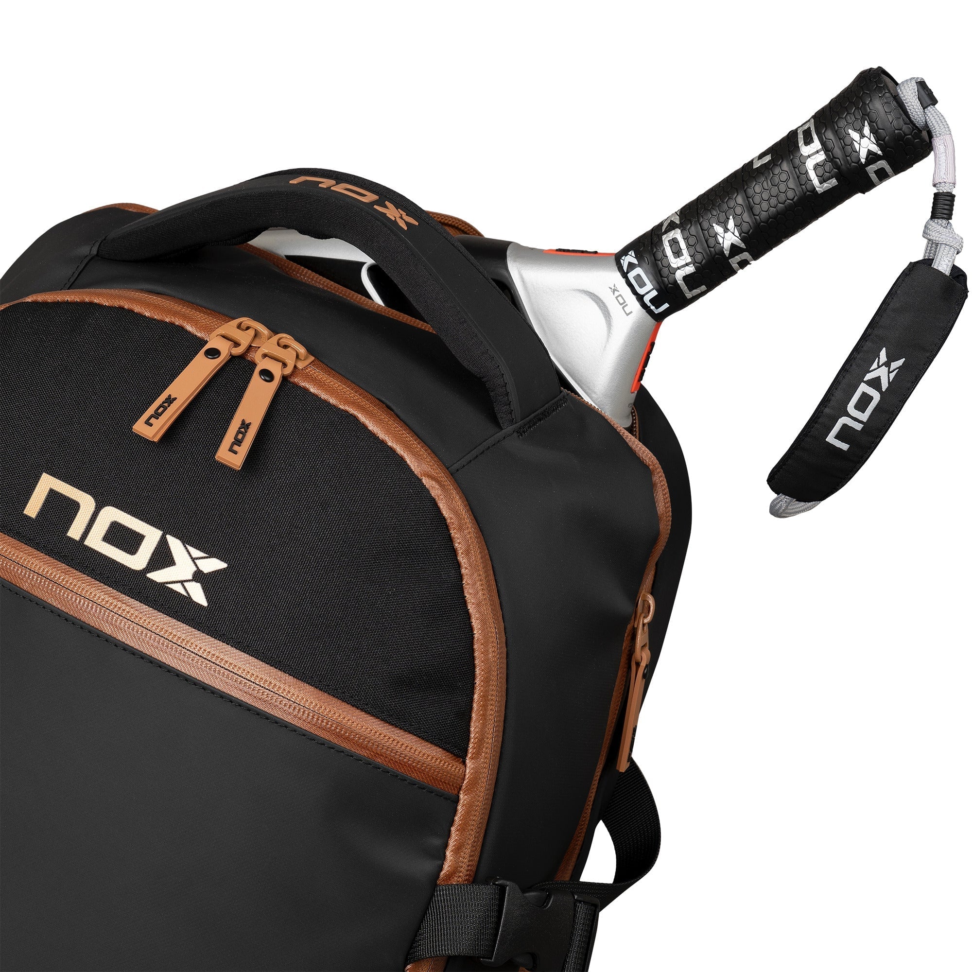Nox Luxury Open Series Padel Backpack Black/Brown