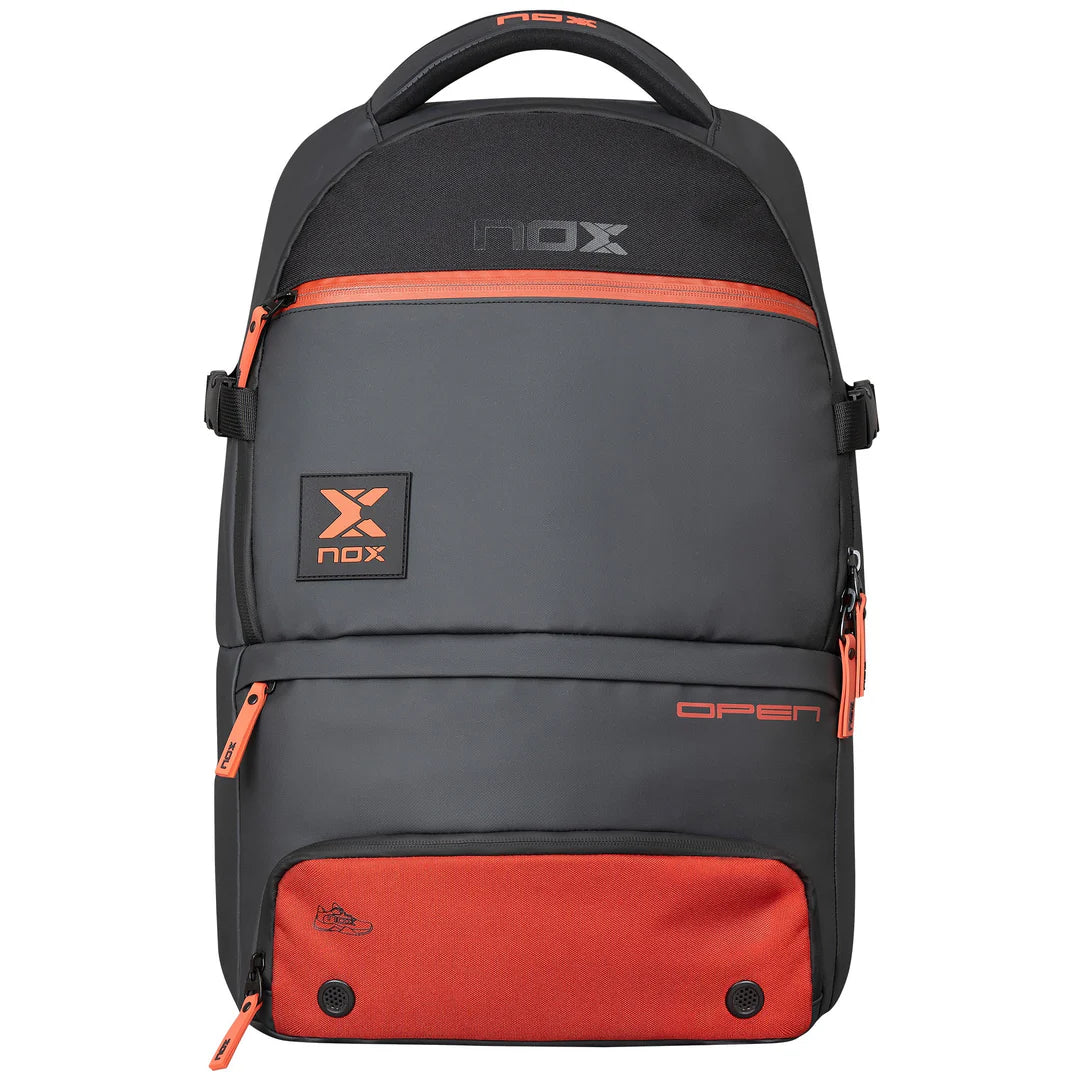Nox Luxury Open Series Padel Backpack Black/Red