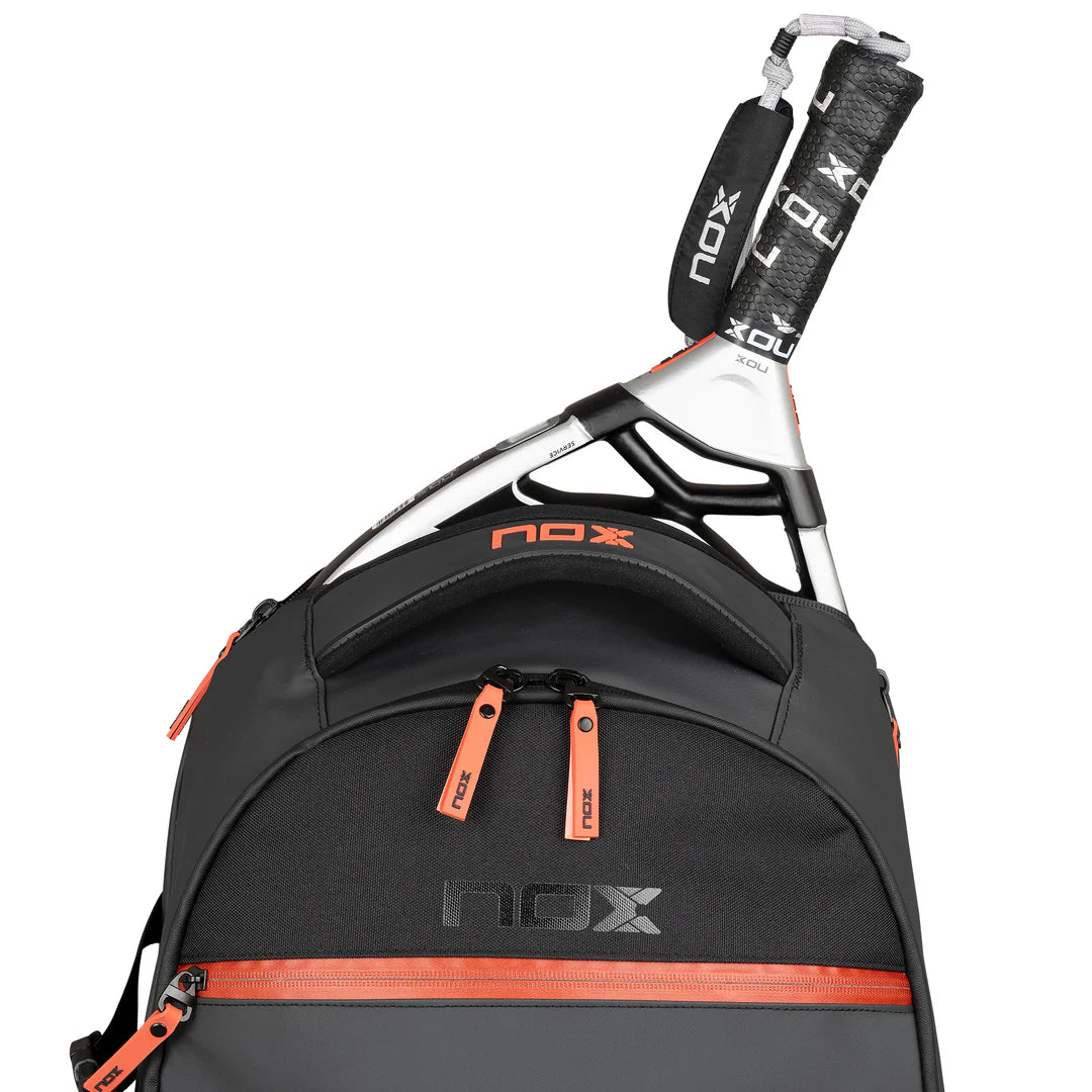 Nox Luxury Open Series Padel Backpack Black/Red