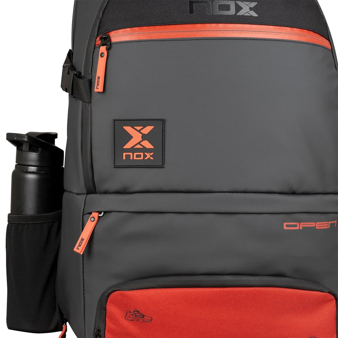 Nox Luxury Open Series Padel Backpack Black/Red
