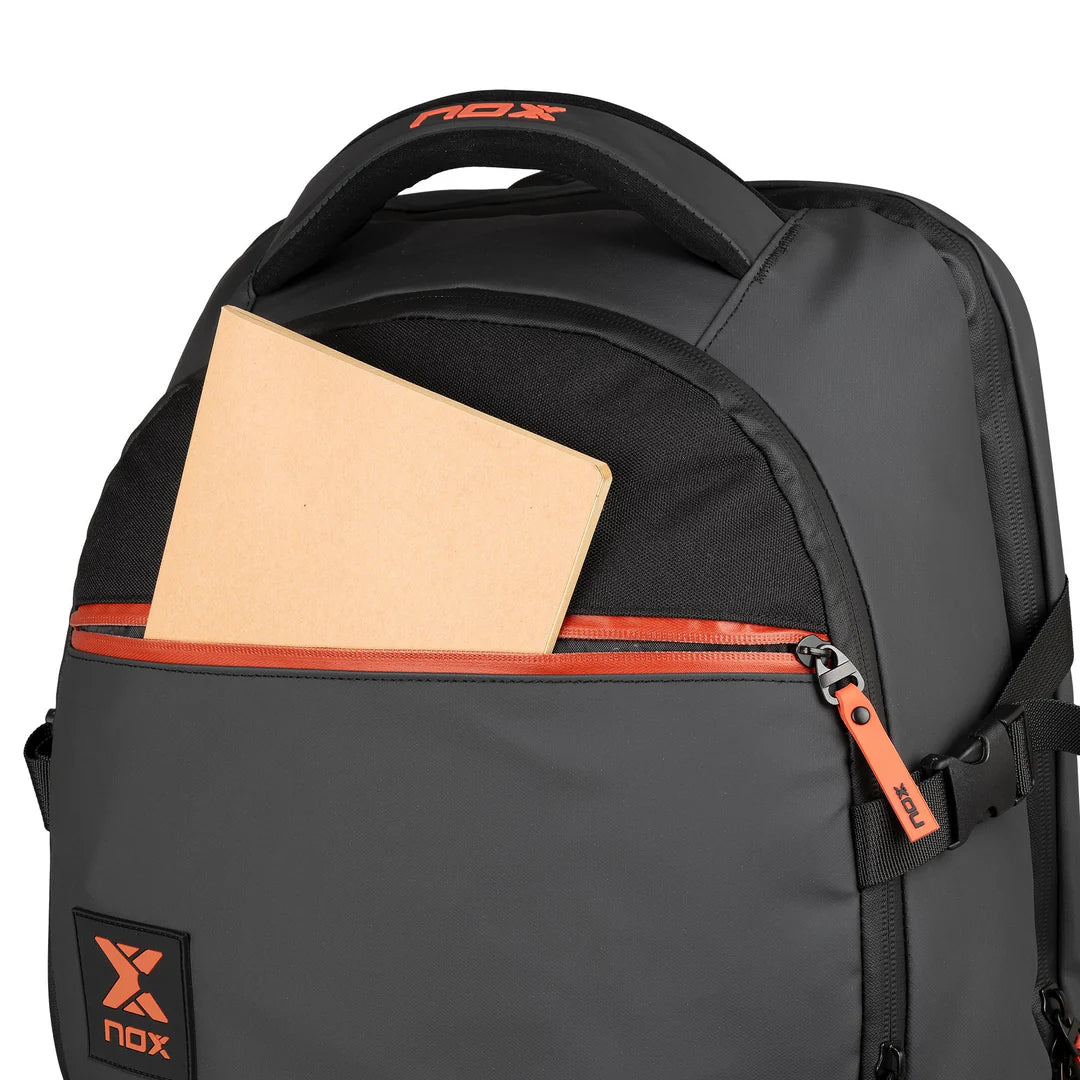 Nox Luxury Open Series Padel Backpack Black/Red