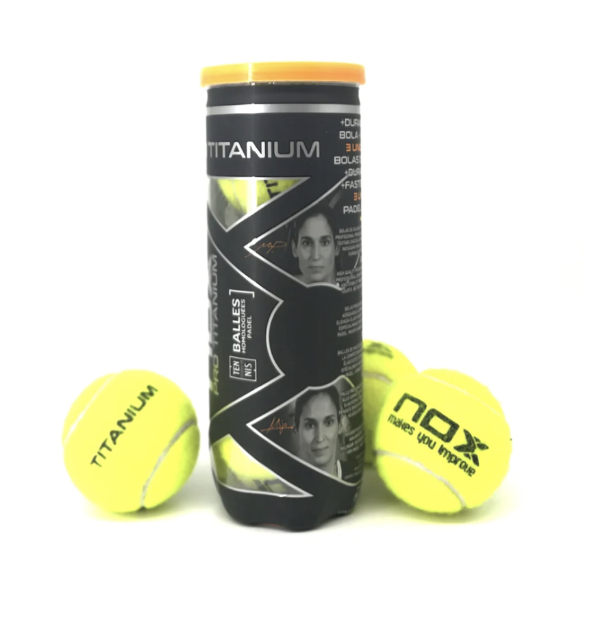 Nox Pro Titanium Padel Balls (x3)