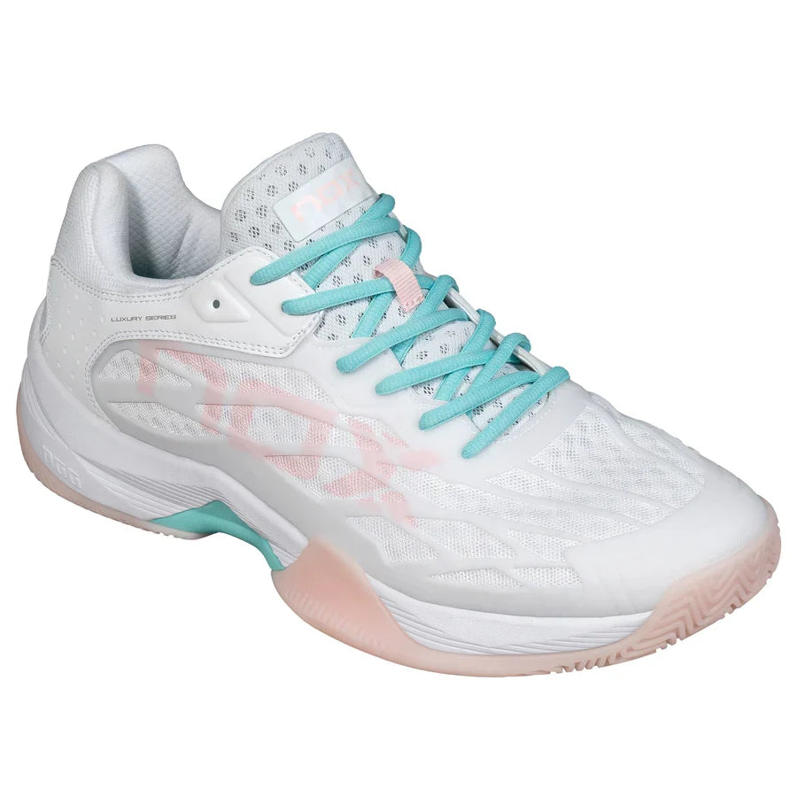 Nox AT10 Lux Padel Shoes White/Peach 2