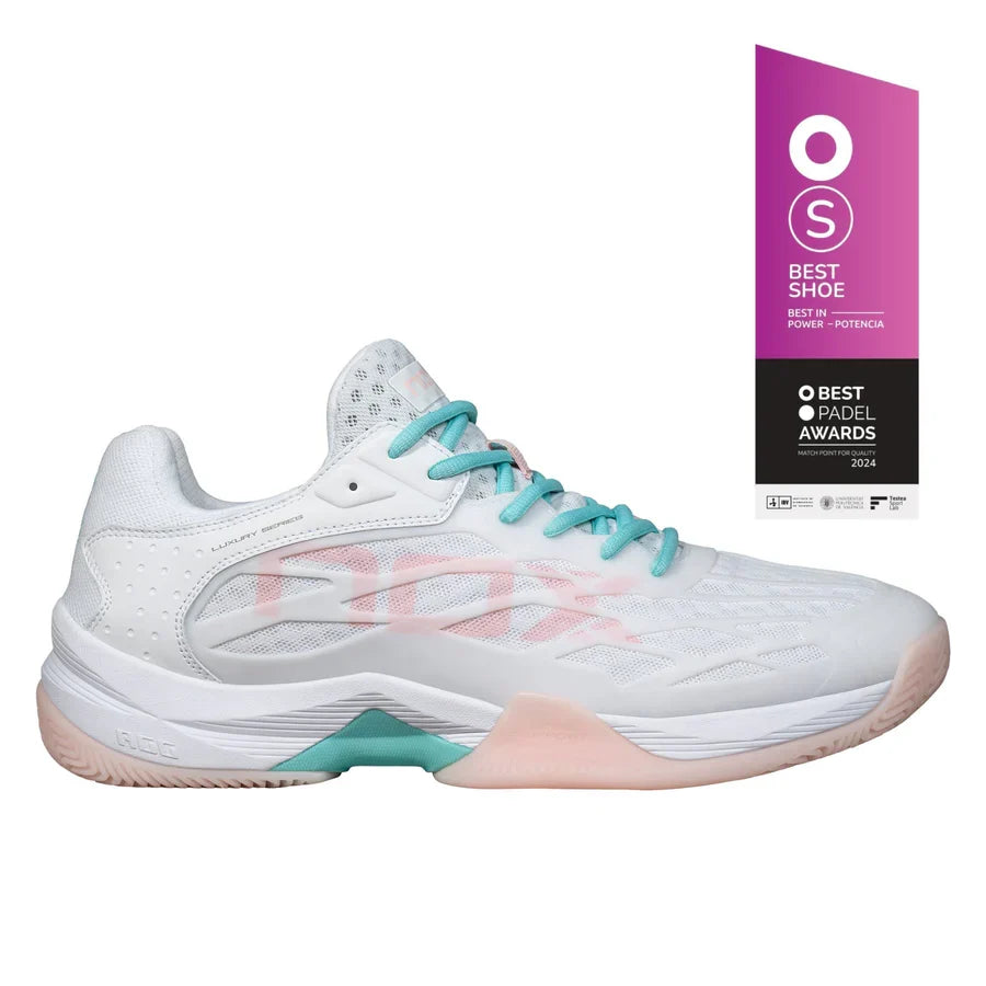 Nox AT10 Lux Padel Shoes White/Peach