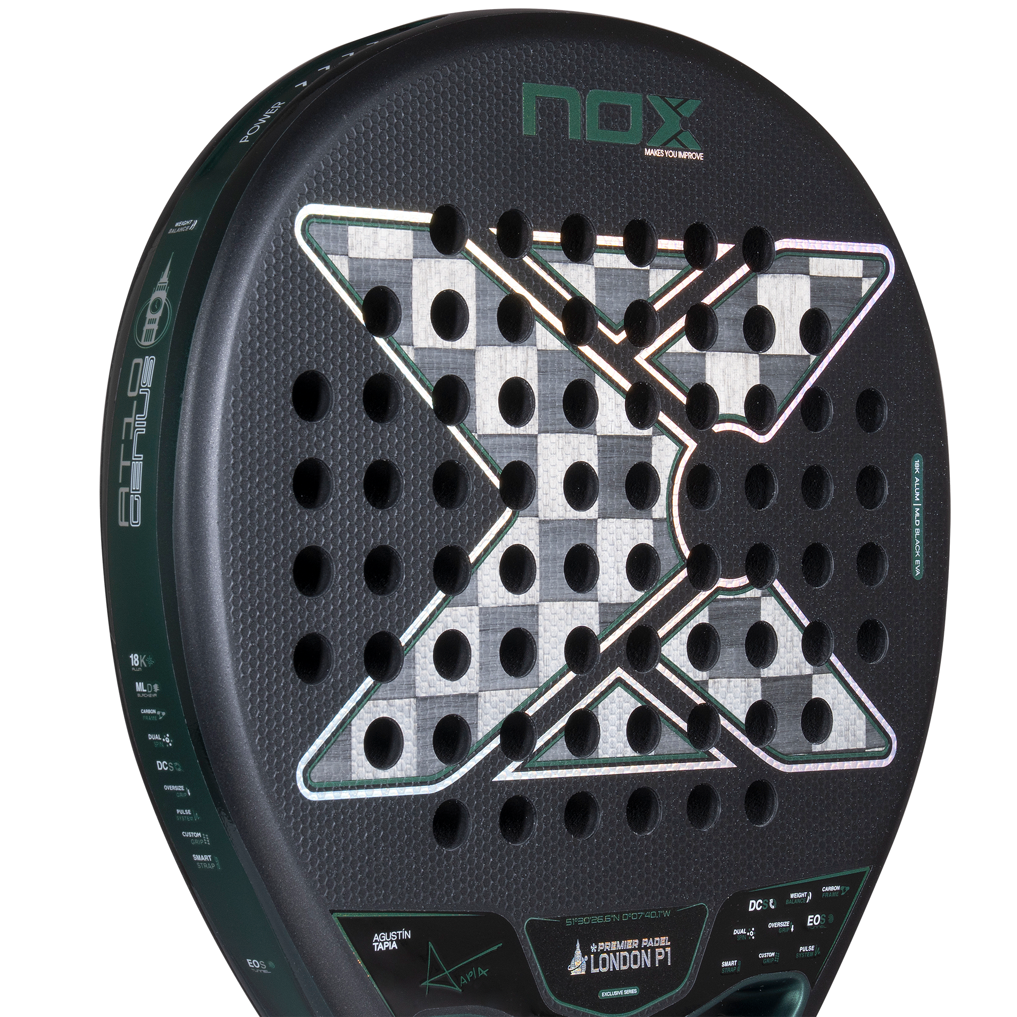 Nox Exclusive Edition London P1 AT10 18K Padel Racket 2026