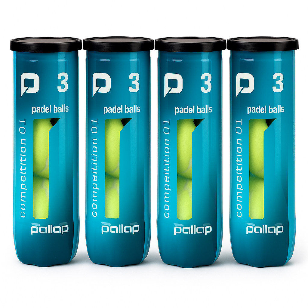 Pallap Padel Balls Dozen (4 tubes)