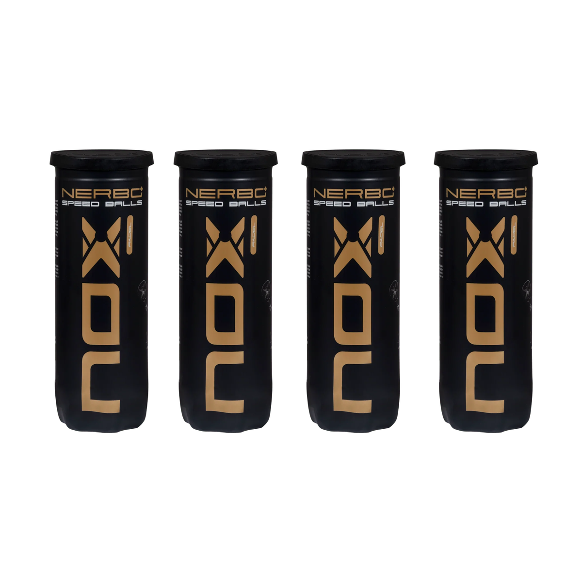 Nox Nerbo+ Speed Padel Balls Dozen (4 tubes)