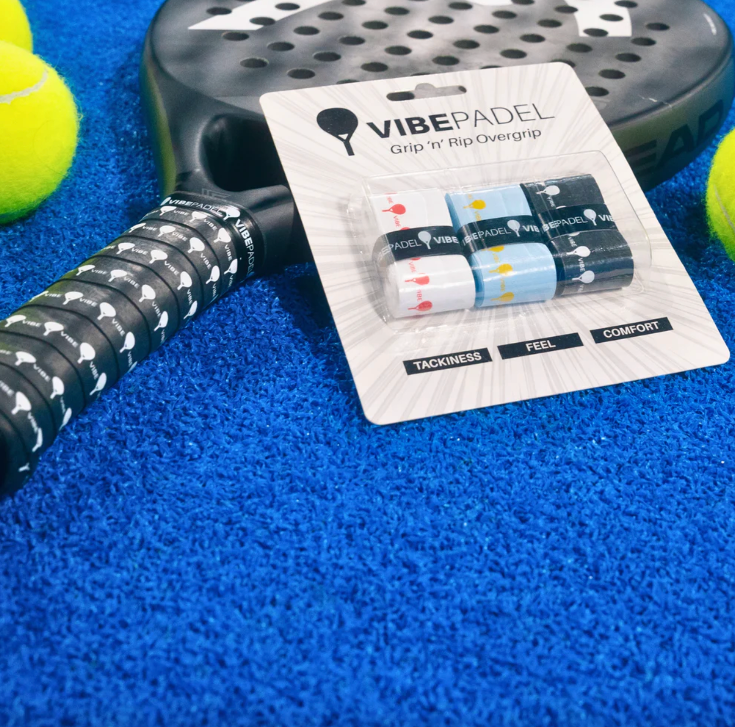 VIBEPADEL Mixed Vibes Grip 'n' Rip Overgrips