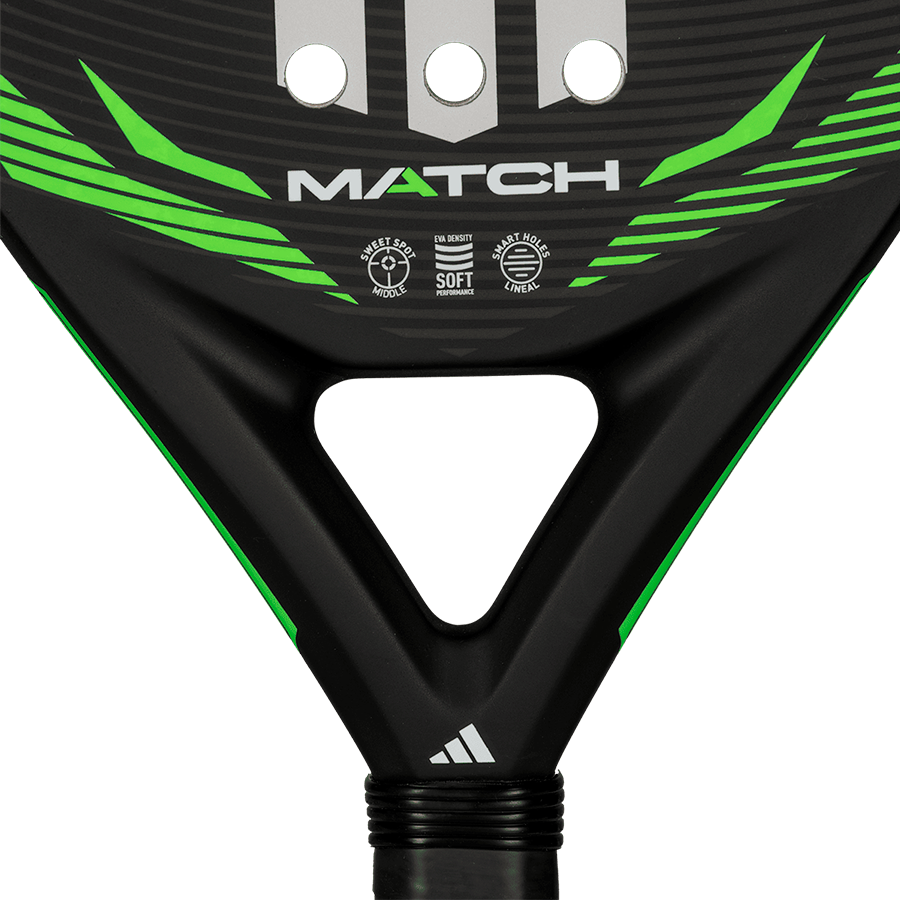 adidas Match Black/Green Padel Racket 2026