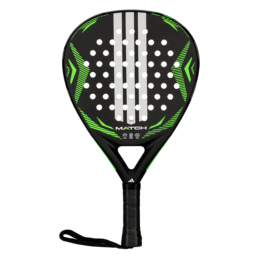 adidas Match Black/Green Padel Racket 2026