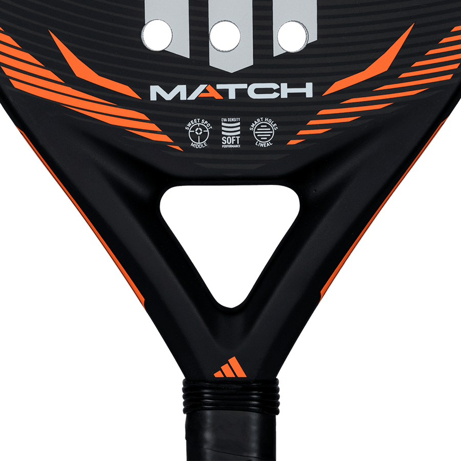 adidas Match Black/Orange Padel Racket 2026