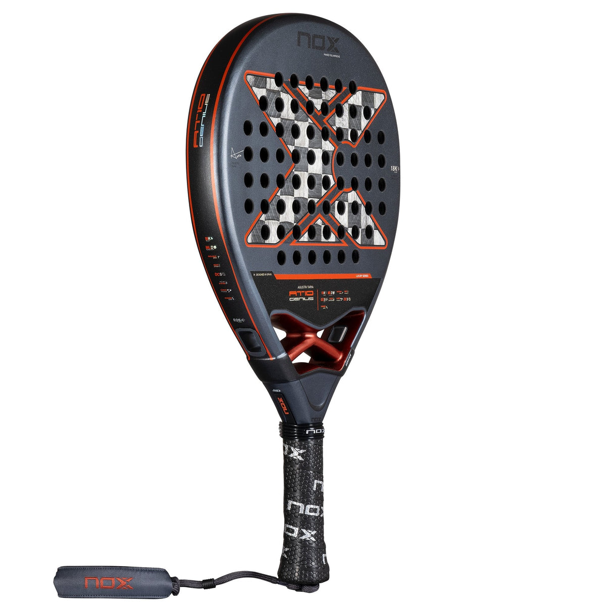 Nox AT10 Genius 18K Alum Padel Racket face detail