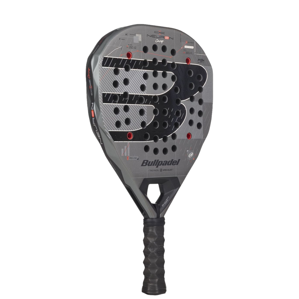 Bullpadel Neuron 02 Edge Comfort Padel Racket 27 - angle view