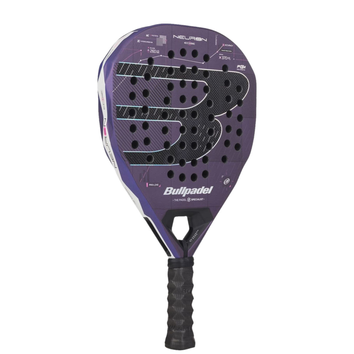 Bullpadel Neuron 02 Edge Padel Racket 27 - angle view
