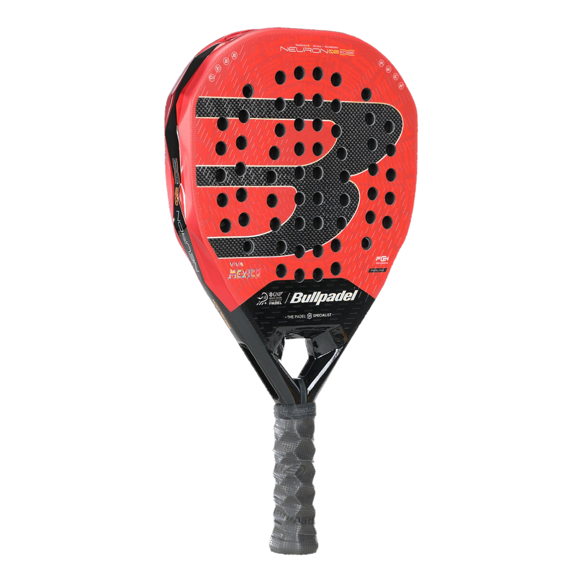 Bullpadel Neuron 02 Edge Mexico Padel Racket 26 - angle view