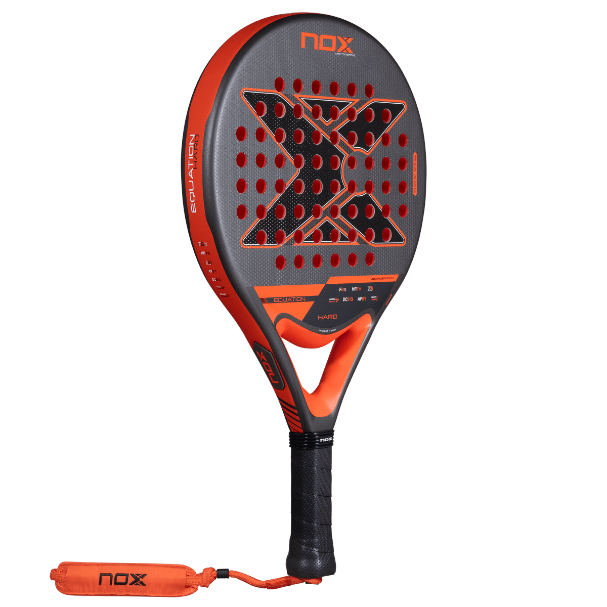 Nox Equation Hard Padel Racket 2027, three-quarter view