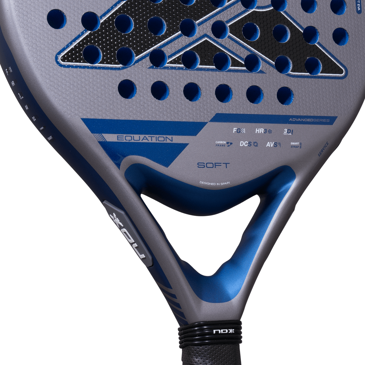 Nox Equation Soft Padel Racket 2027, throat detail
