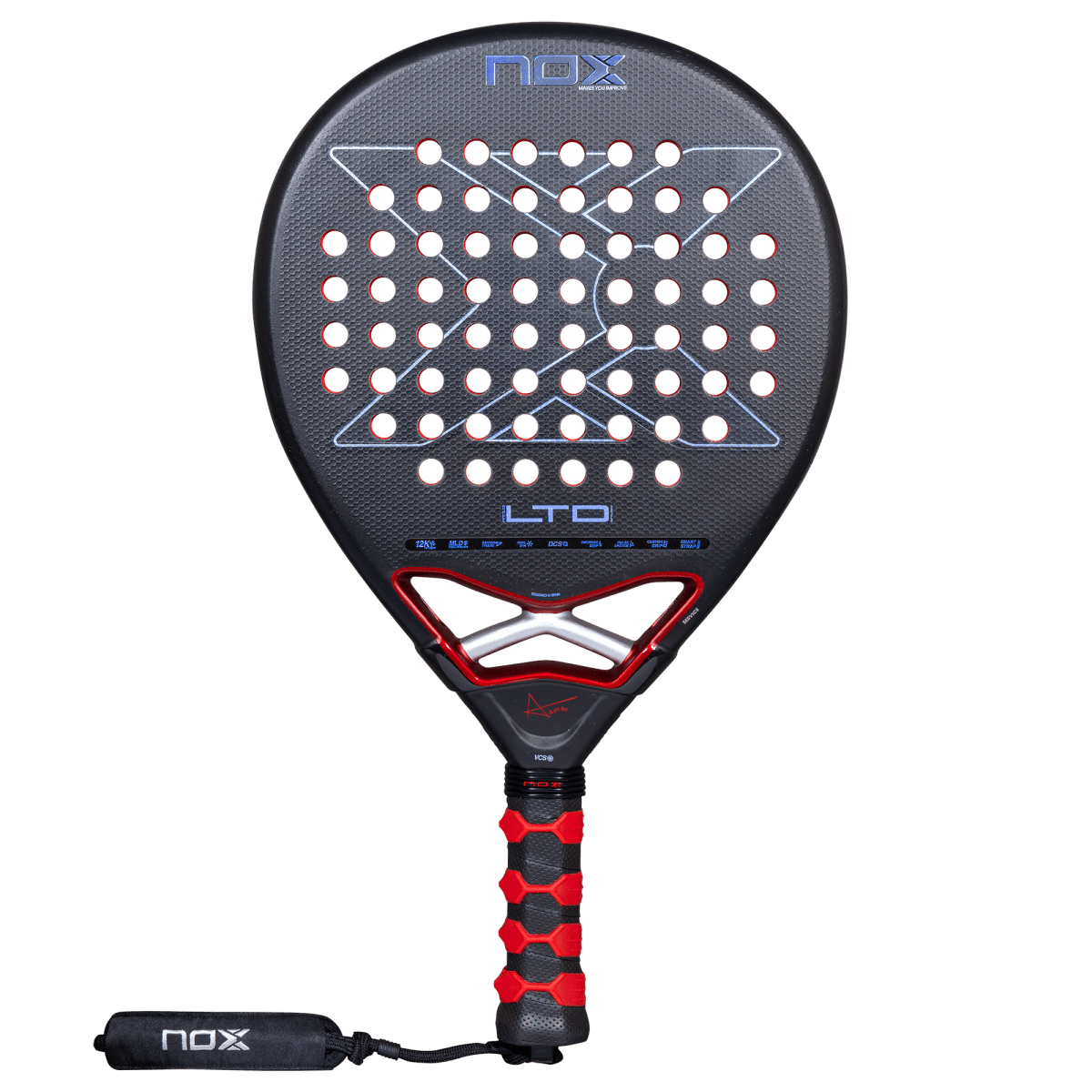 Nox AT10 Genius 12K XTREM Limited Edition Pack Padel Racket 2026 - face view