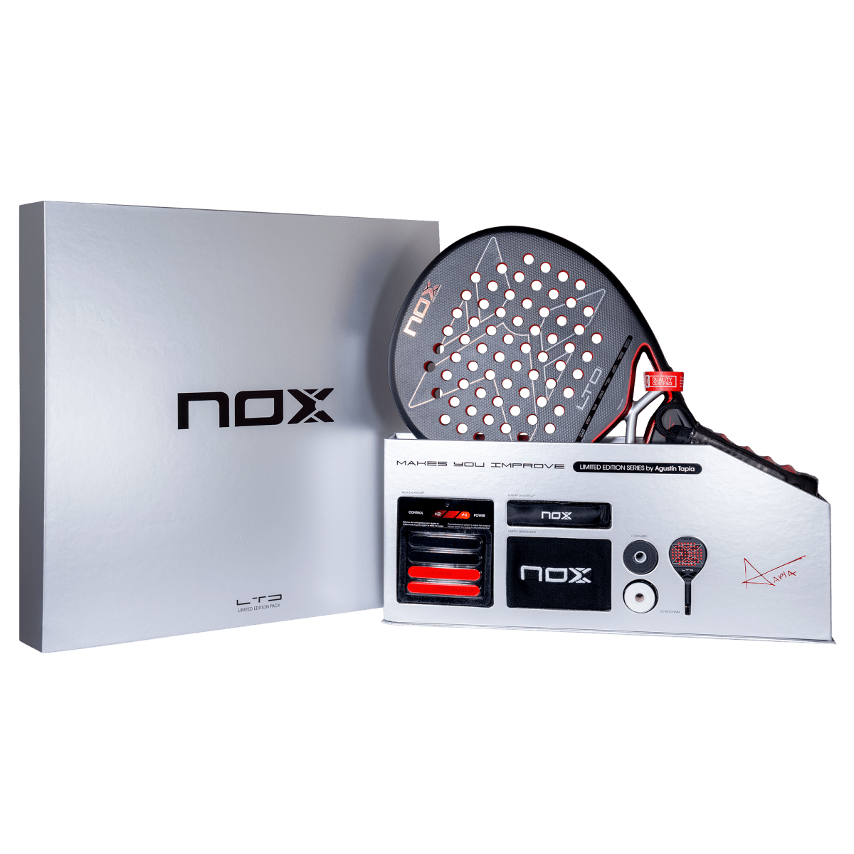 Nox AT10 Genius 12K XTREM Limited Edition Pack Padel Racket 2026 - SmartStrap close up