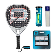 Intermediate Padel Bundle – Pallap Power Team 2026 racket, Pallap padel balls, Pallap overgrips and racket protector