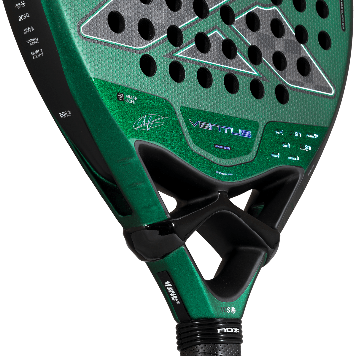 Nox Ventus Attack 12K XTREM Padel Racket 2027, throat detail