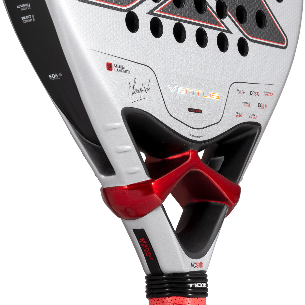 Nox ML10 Ventus Control 3K Padel Racket 2027, throat detail