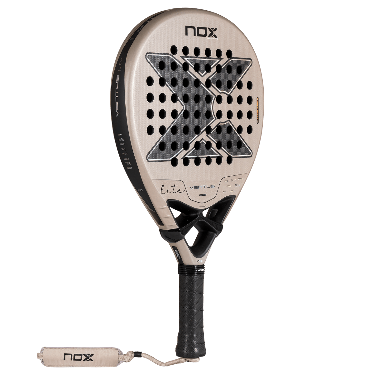 Nox Ventus Hybrid 12K Lite Padel Racket 2027, three-quarter view