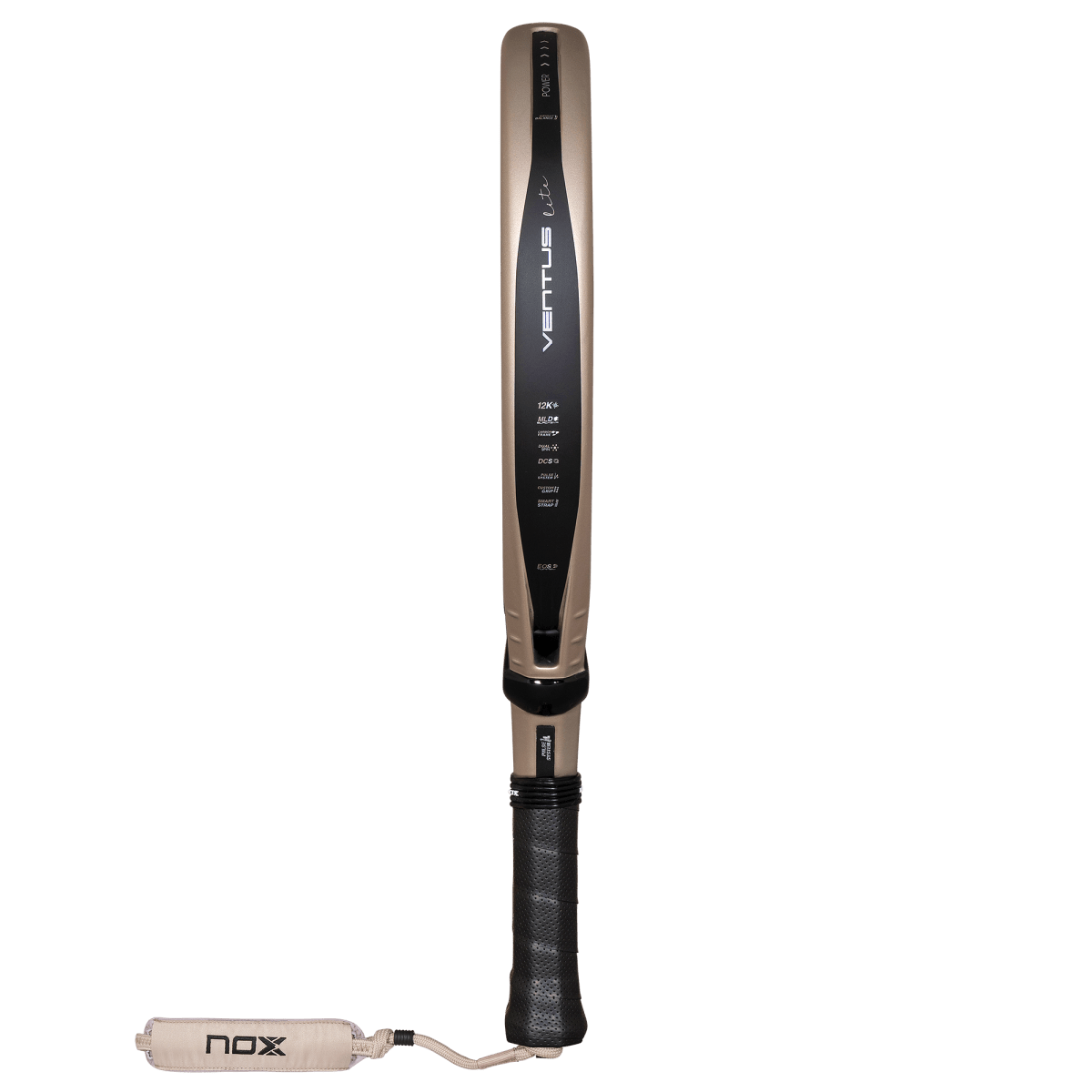 Nox Ventus Hybrid 12K Lite Padel Racket 2027, side profile