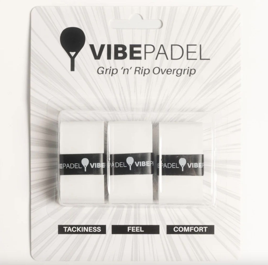 VIBEPADEL White Grip 'n' Rip Overgrips