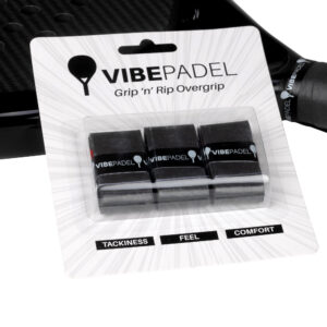 VIBEPADEL Black Grip 'n' Rip Overgrips
