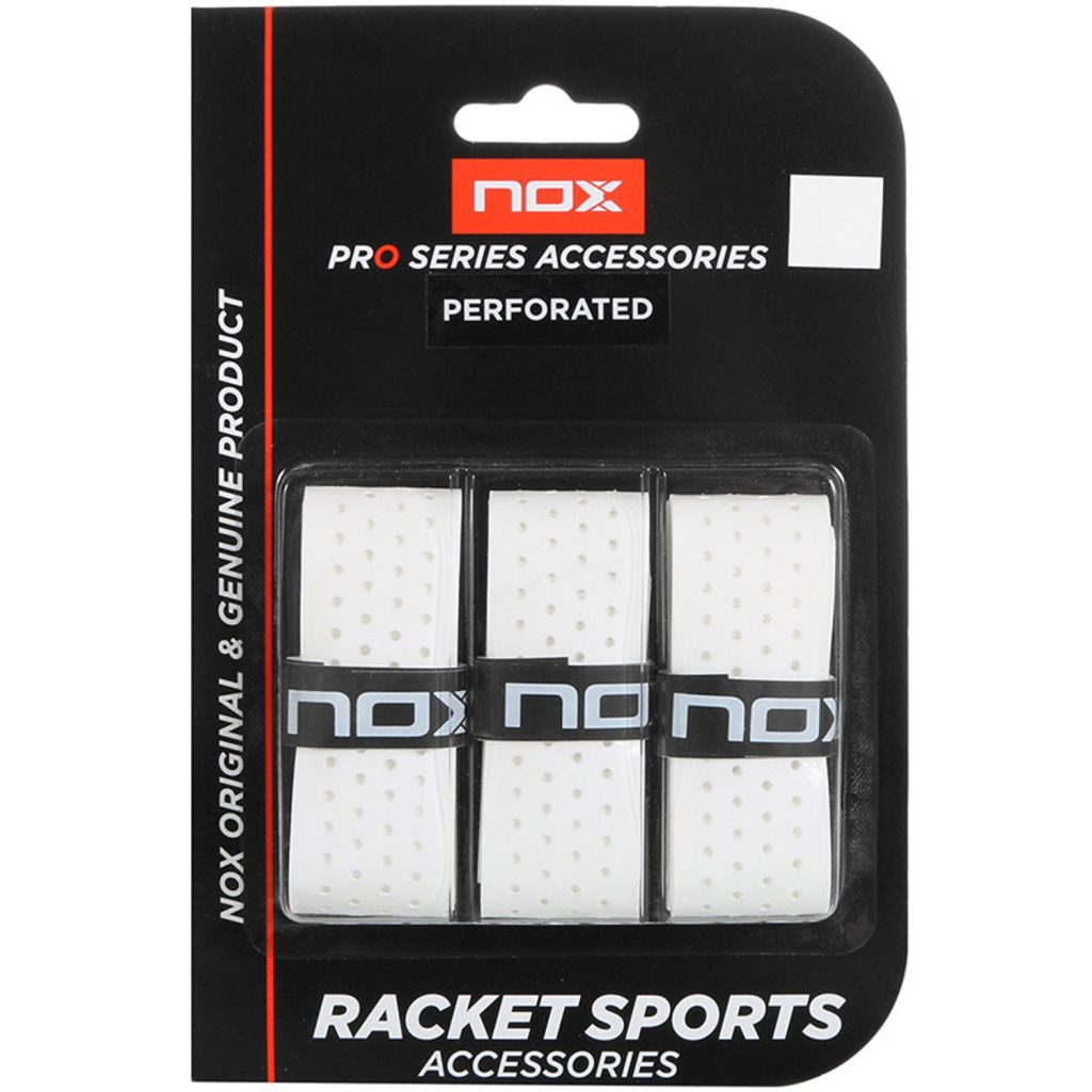 Nox Padel Perforated Over Grips (White)