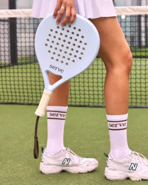 SERVE Pastel Blue Padel Racket - Image 4