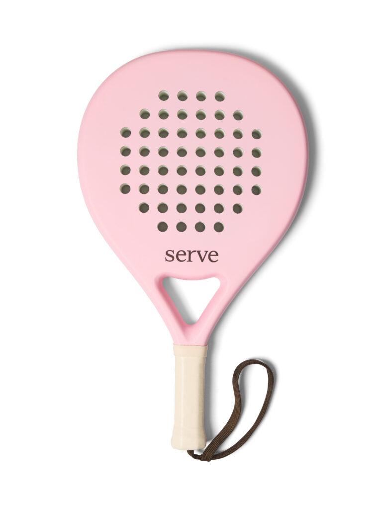 serve pastel pink padel racket