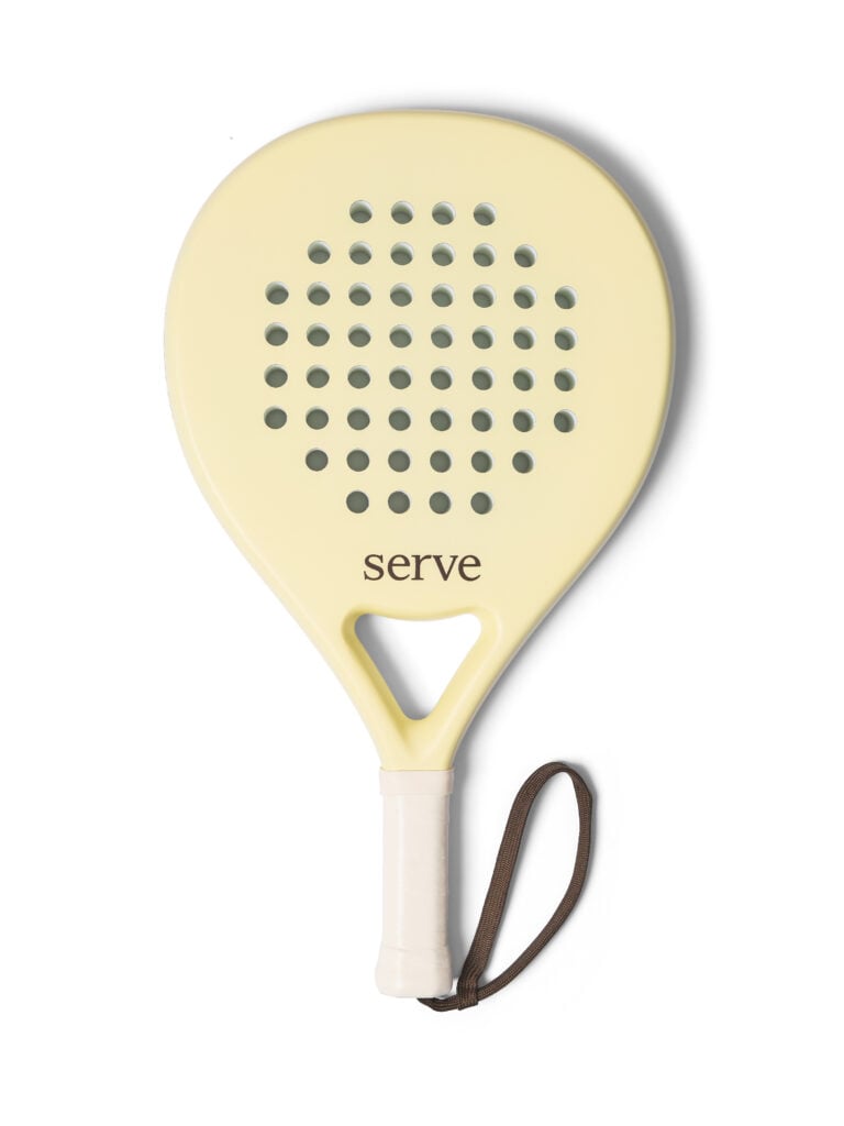 serve pastel yellow padel racket