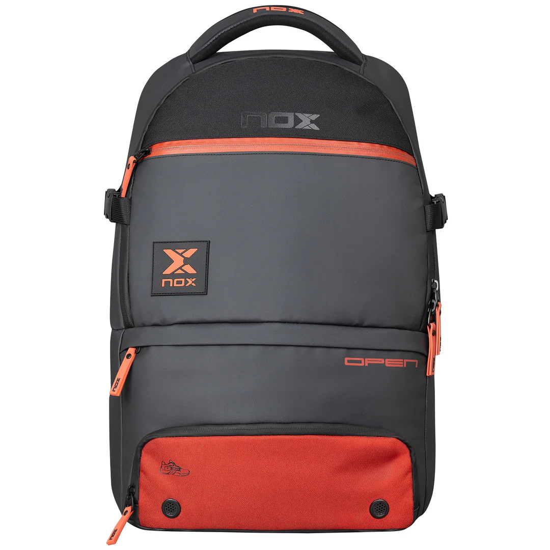 Nox Luxury Open Series Padel Backpack Black/Red